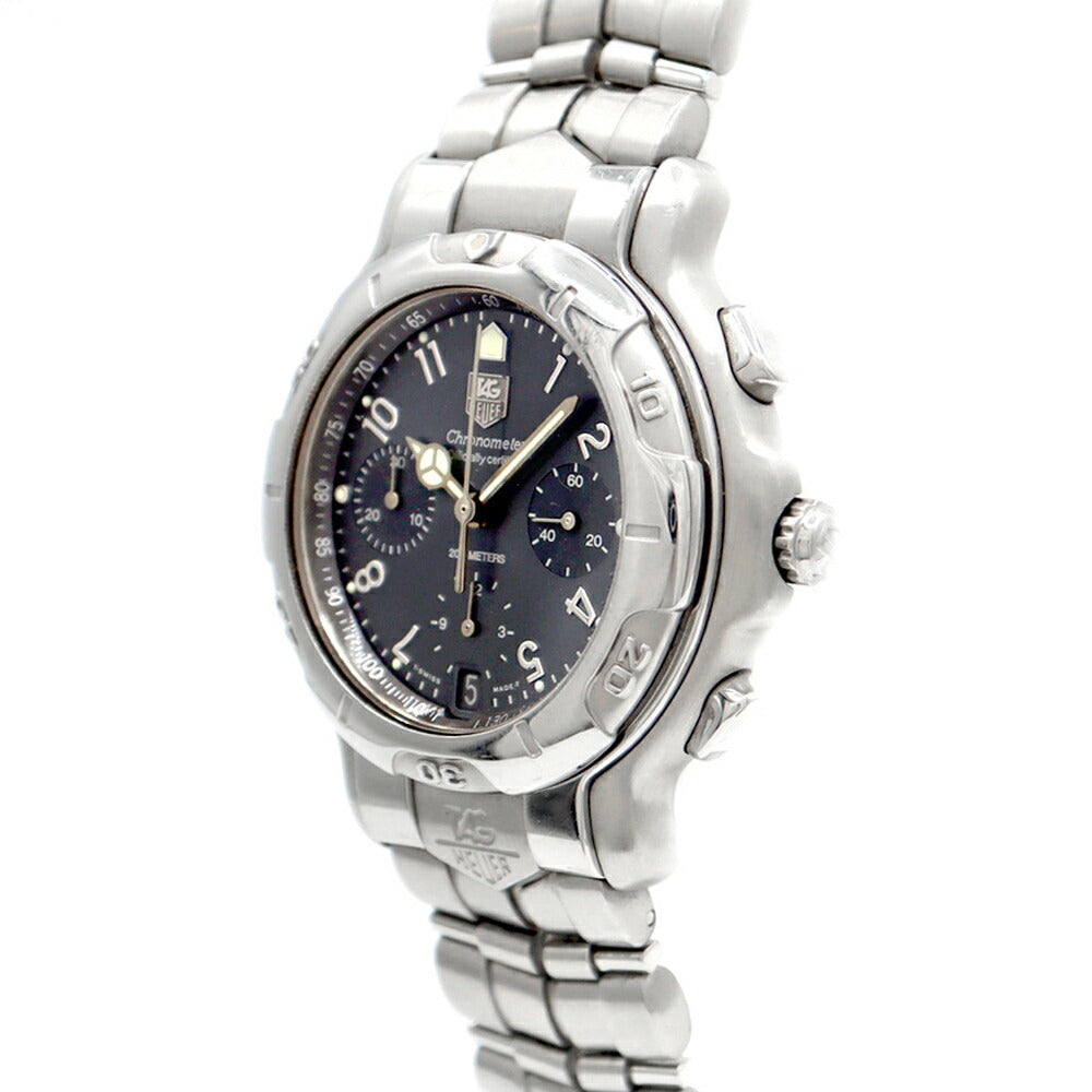 TAG Heuer タグホイヤー 6000シリーズ CH5112 クロノグラフ デイト 200m防水 スモールセコンド グレー SS ステンレス メンズ 自動巻き【6ヶ月保証】【腕時計】【中古】