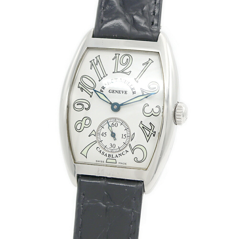 FRANCK MULLER フランクミュラー カサブランカ 7502 S6 白 ホワイト SS ステンレス メンズ レディース ボーイズ 手巻き【6ヶ月保証】【中古】【腕時計】