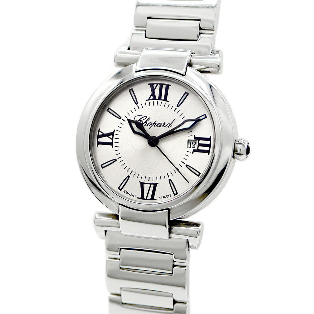 電池交換済 Chopard ショパール インペリアーレ 388541-3002 8541 デイト シルバー SS ステンレス レディース クォーツ【6ヶ月保証】【腕時計】【中古】