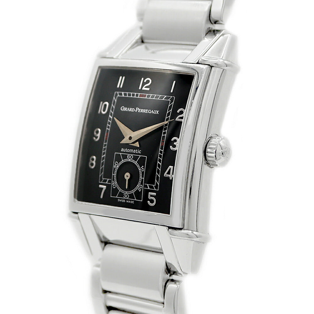 GIRARD PERREGAUX ジラールペルゴ ヴィンテージ 1945 25930.1.11.615S 裏スケ スモールセコンド 黒 ブラック SS ステンレス メンズ 自動巻き GP【6ヶ月保証】【腕時計】【中古】