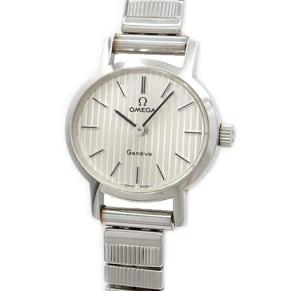 OMEGA オメガ Geneve ジュネーブ 511.0412 Cal.625 17石 シルバー SS ステンレス レディース 手巻き アンティーク ヴィンテージ【腕時計】【中古】