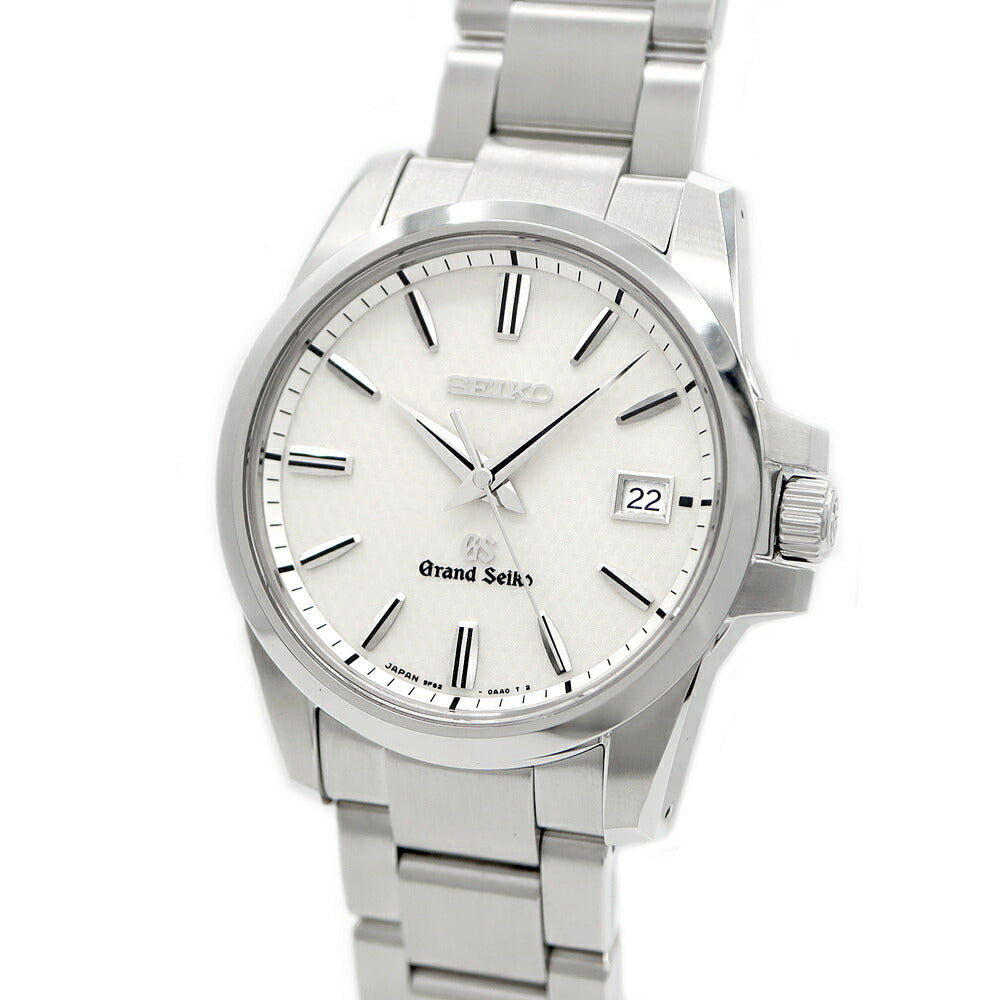 電池交換済 SEIKO セイコー GS グランドセイコー 9F62-0AA1 SBGX053 100m防水 デイト 白 ホワイト SS ステンレス メンズ クォーツ【6ヶ月保証】【腕時計】【中古】
