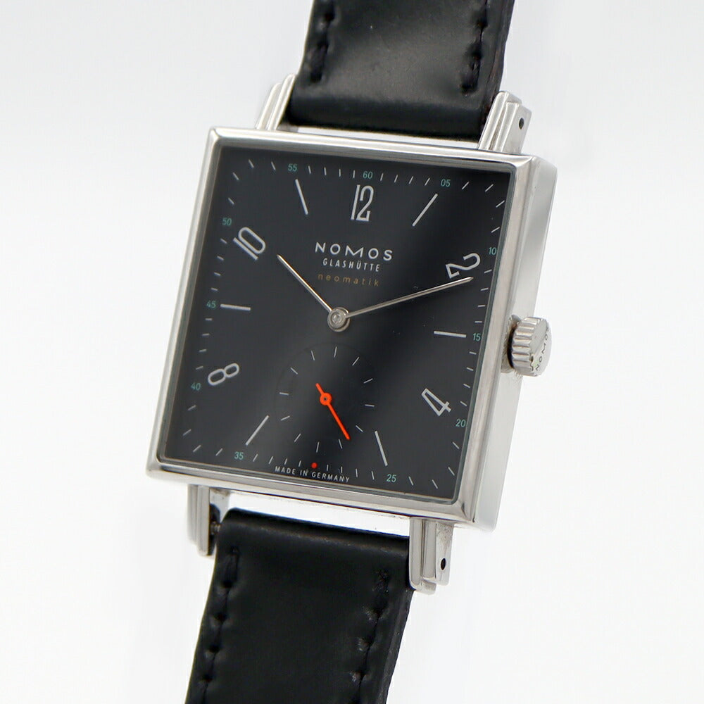NOMOS ノモス テトラ ネオマティック 39 ディープブルー 422 裏スケ SS ステンレス 純正ベルト 純正尾錠 メンズ 自動巻き【6ヶ月保証】【腕時計】【中古】