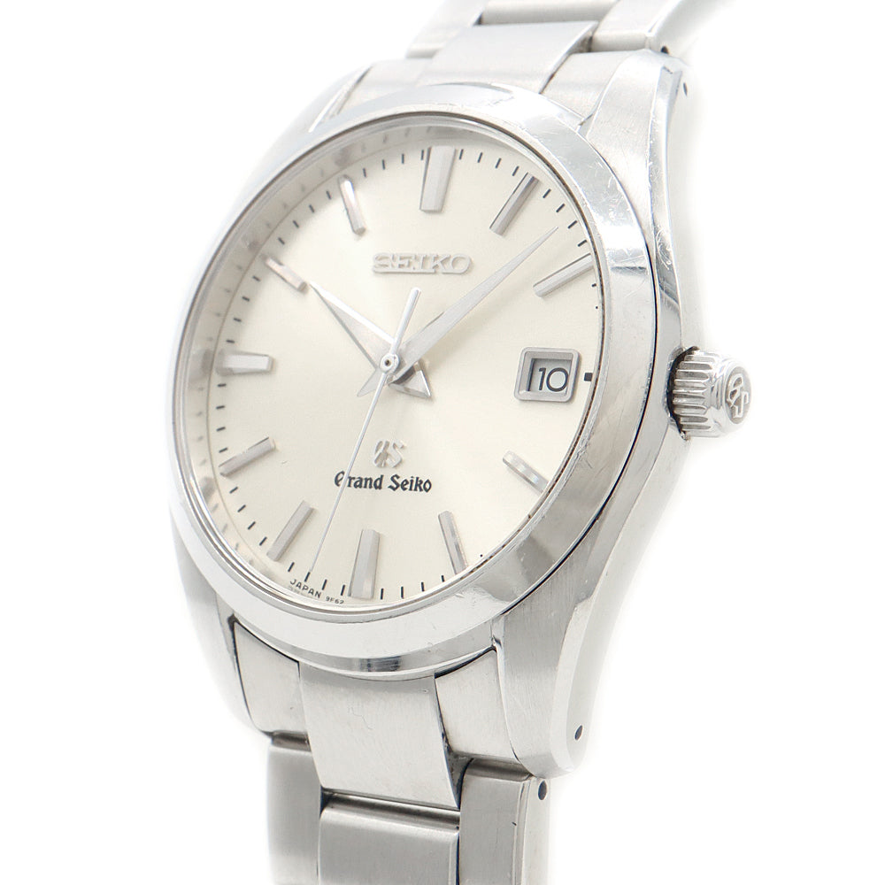 電池交換済 SEIKO セイコー GS グランドセイコー ヘリテージコレクション 9F62-0AB0 デイト 100m防水 シルバー SS ステンレス メンズ クォーツ【6ヶ月保証】【腕時計】【中古】