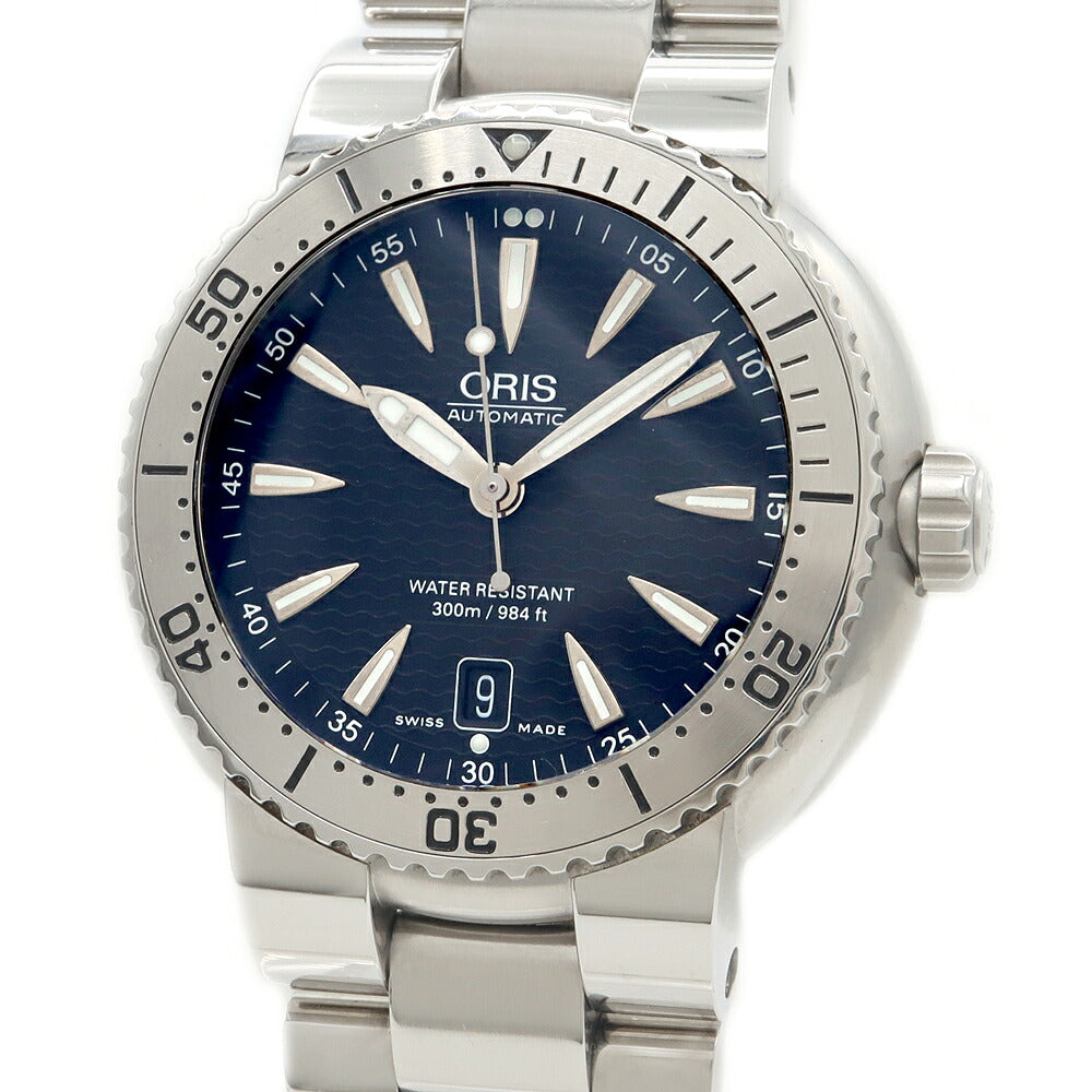 ORIS オリス ダイバーズ デイト 7533-41 300m防水 黒 ブラック SS ステンレス メンズ 自動巻き【6ヶ月保証】【腕時計】【中古】