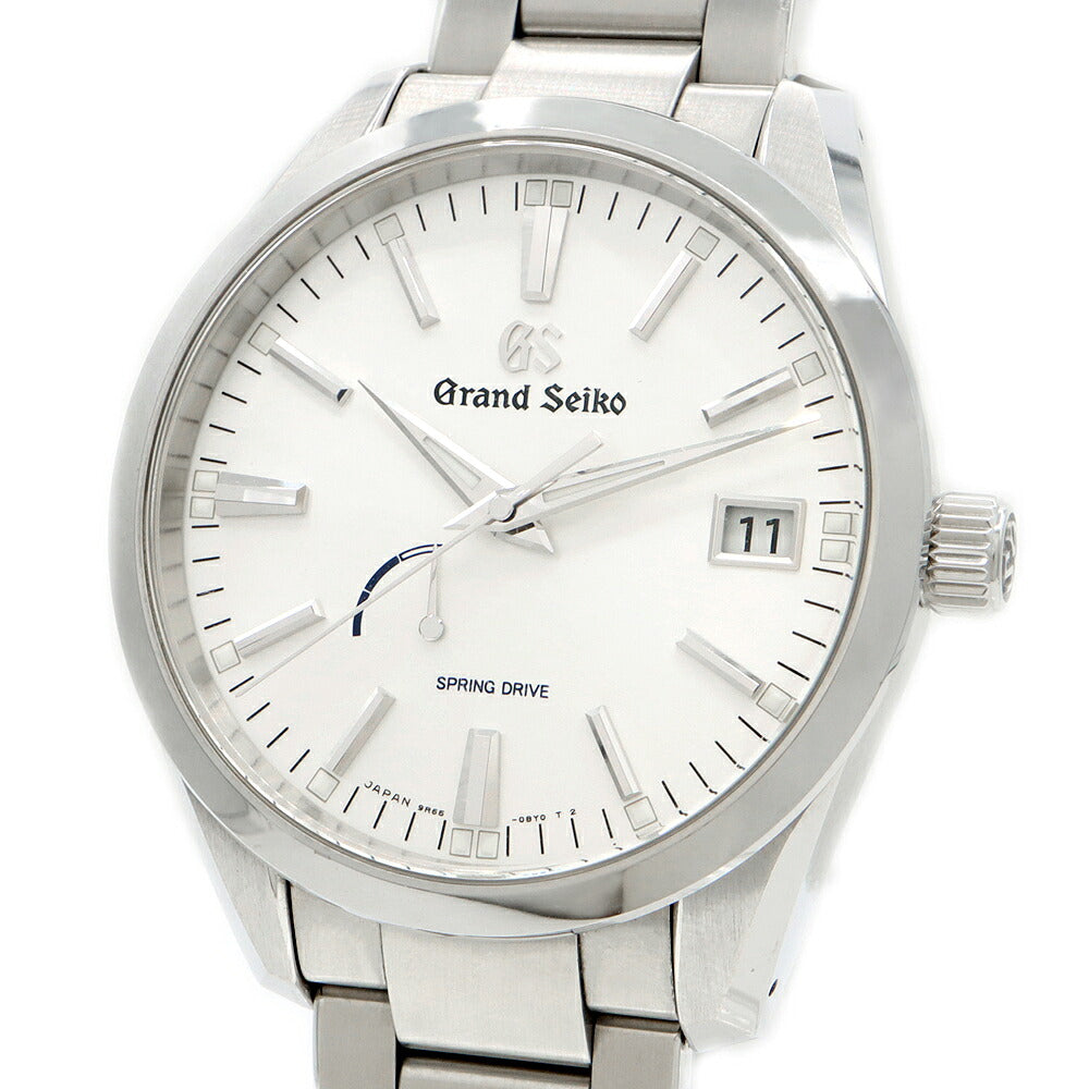 SEIKO セイコー グランドセイコー GS スプリングドライブ 9R65-0BM0 SBGA299 デイト パワーリザーブ シルバー SS ステンレス メンズ 自動巻き【6ヶ月保証】【腕時計】【中古】
