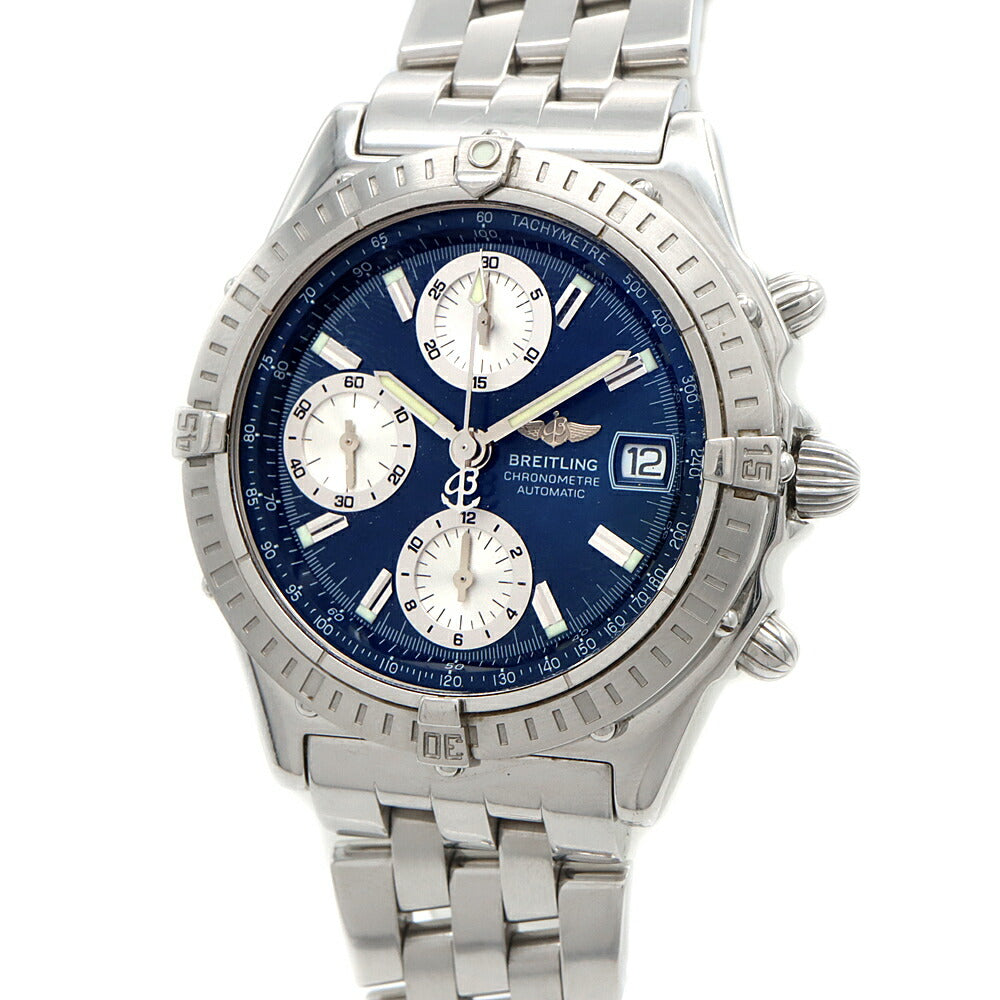 BREITLING ブライトリング クロノマット 2000 A13352 クロノグラフ 100m防水 デイト 青 ブルー SS ステンレス メンズ 自動巻き【6ヶ月保証】【腕時計】【中古】