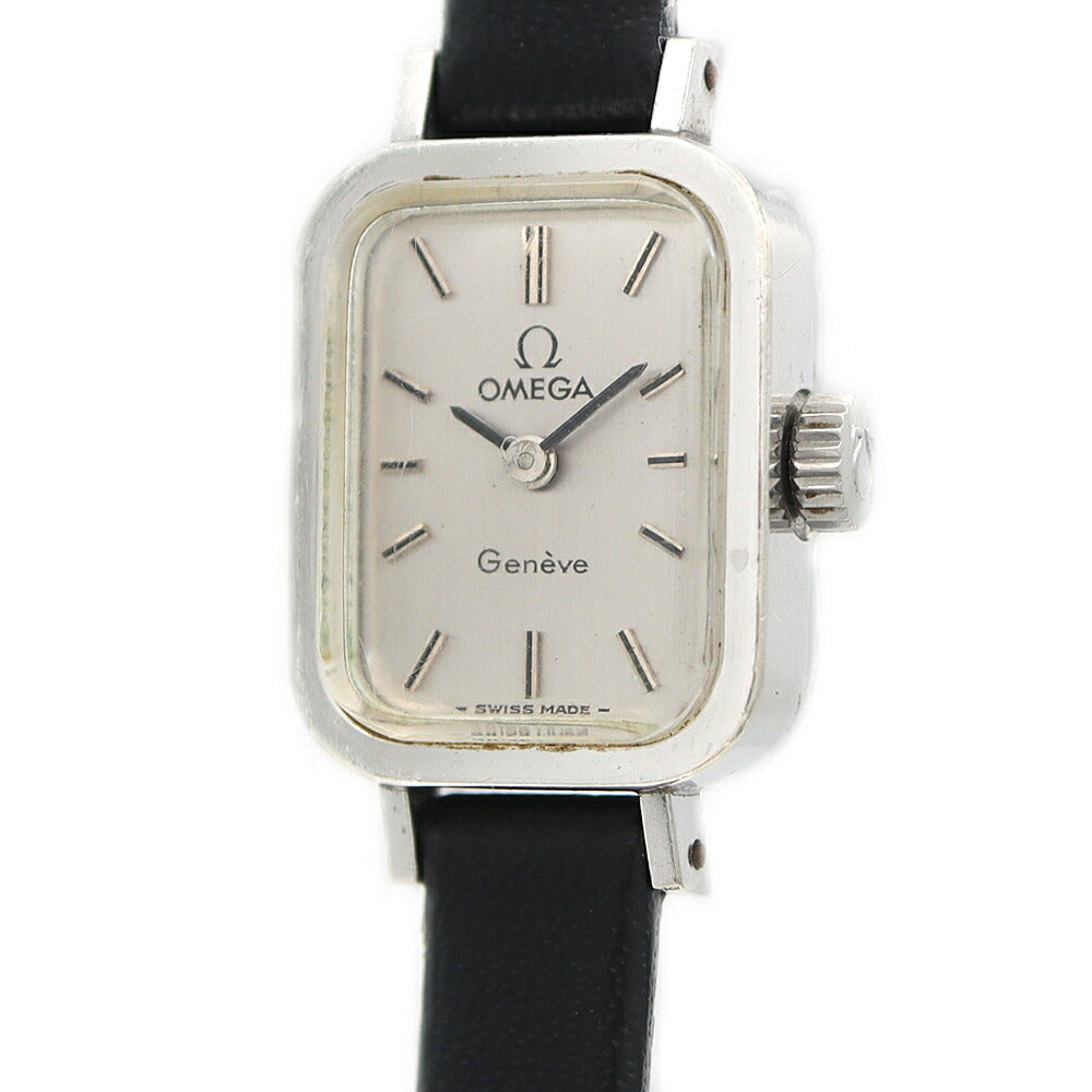 OMEGA オメガ Geneve ジュネーブ 511.364 Cal.485 17石 シルバー SS ステンレス レディース 手巻き アンティーク ヴィンテージ【腕時計】【中古】