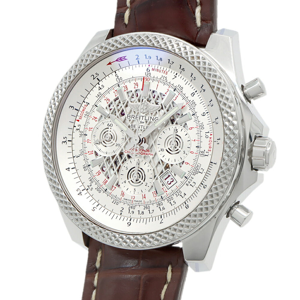 BREITLING ブライトリング ベントレー B06 クロノグラフ AB061112 G768 100m防水 デイト シルバー SS ステンレス 純正ベルト 純正尾錠 メンズ 自動巻き【自社保証6ヶ月】【腕時計】【中古】