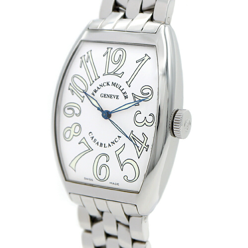 FRANCK MULLER フランクミュラー カサブランカ 6850MC 白 ホワイト SS ステンレス メンズ 自動巻き【6ヶ月保証】【中古】【腕時計】