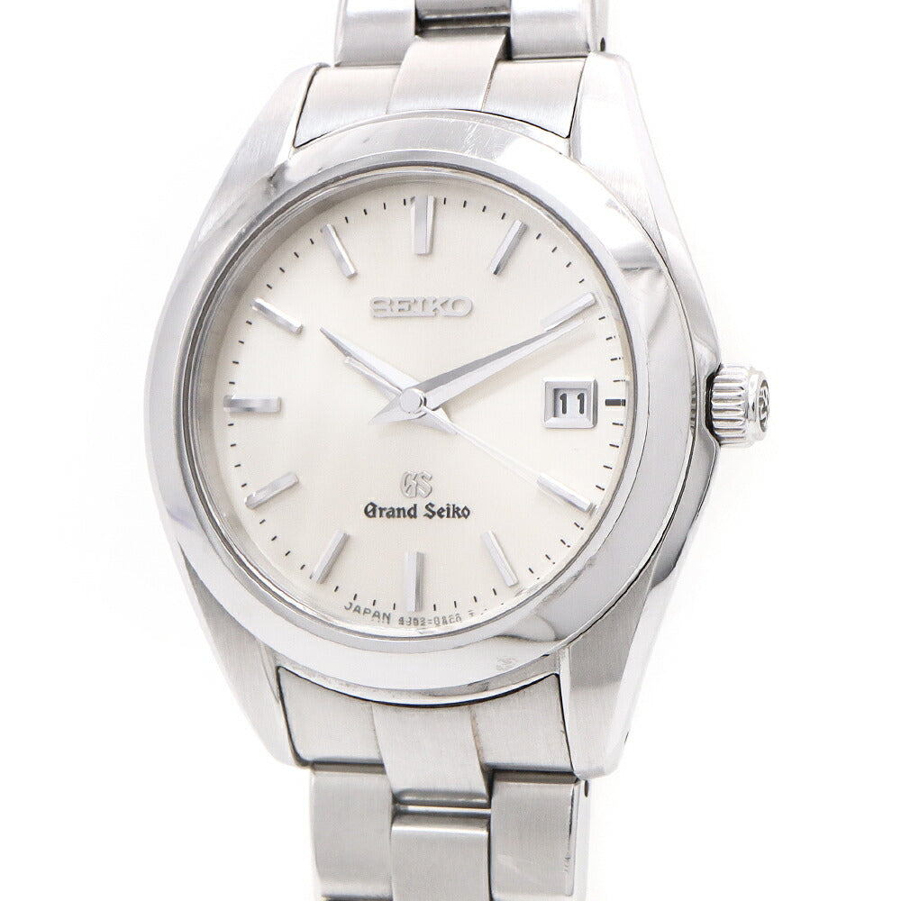 電池交換済 SEIKO セイコー GS グランドセイコー ヘリテージ 4J52-0AB0 デイト 100m防水 シルバー SS ステンレス レディース クォーツ【6ヶ月保証】【腕時計】【中古】