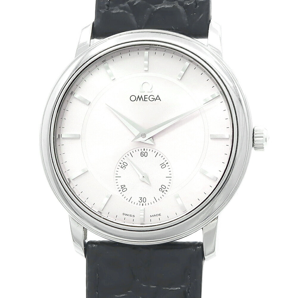 OMEGA オメガ デビル プレステージ 4820.31.01 スモールセコンド シルバー SS ステンレス 純正尾錠 メンズ 手巻き デヴィル【6ヶ月保証】【腕時計】【中古】