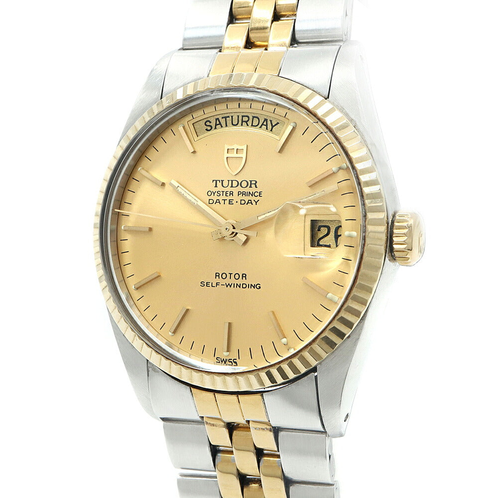 TUDOR チュードル チューダー オイスタープリンス デイトデイ 94613 デイデイト シャンパン SS ステンレス YG イエローゴールド コンビ メンズ 自動巻き【6ヶ月保証】【腕時計】【中古】
