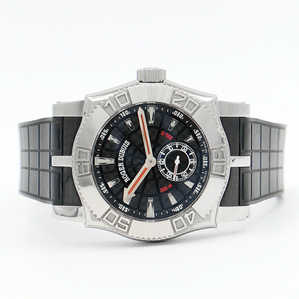ROGER DUBUIS ロジェデュブイ イージーダイバー SE43.14.9.K9.53R 世界888本限定 300m防水 黒 ブラック カーボン SS ステンレス 純正ラバーベルト 純正尾錠 メンズ 自動巻き EASY DIVER 【6ヶ月保証】【腕時計】【中古】