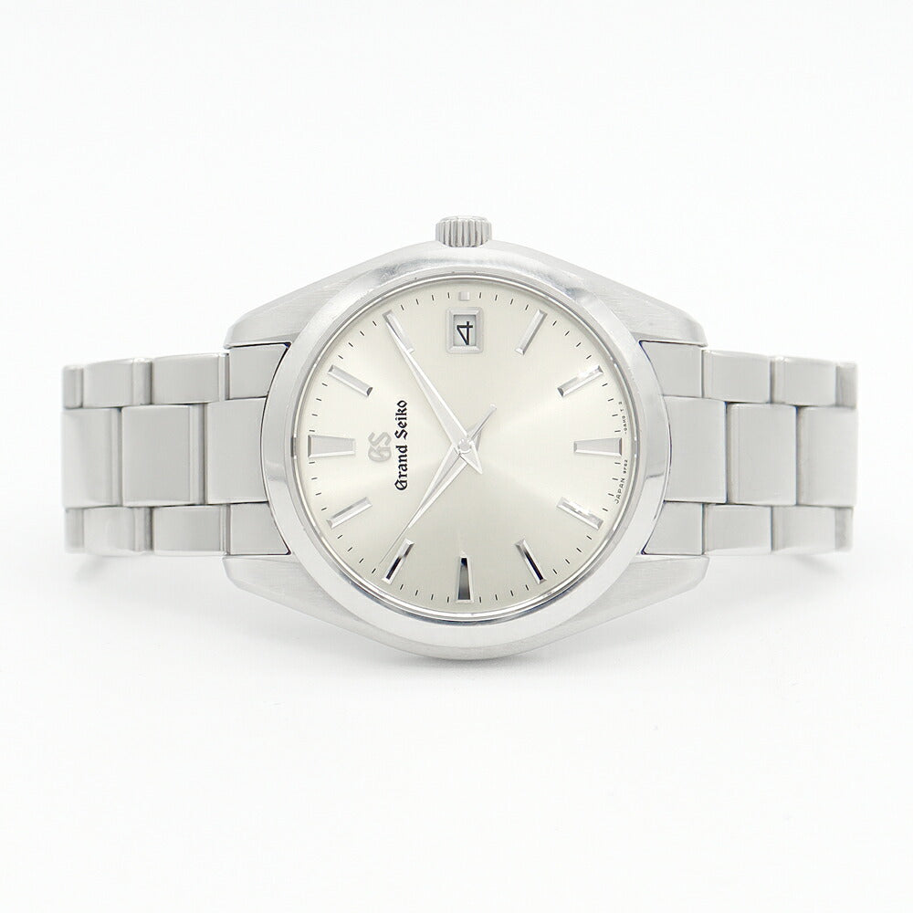 電池交換済 SEIKO セイコー グランドセイコー GS ヘリテージコレクション 9F82-0AF0 SBGV221 100m防水 デイト シルバー アイボリー SS ステンレス メンズ クォーツ【6ヶ月保証】【腕時計】【中古】