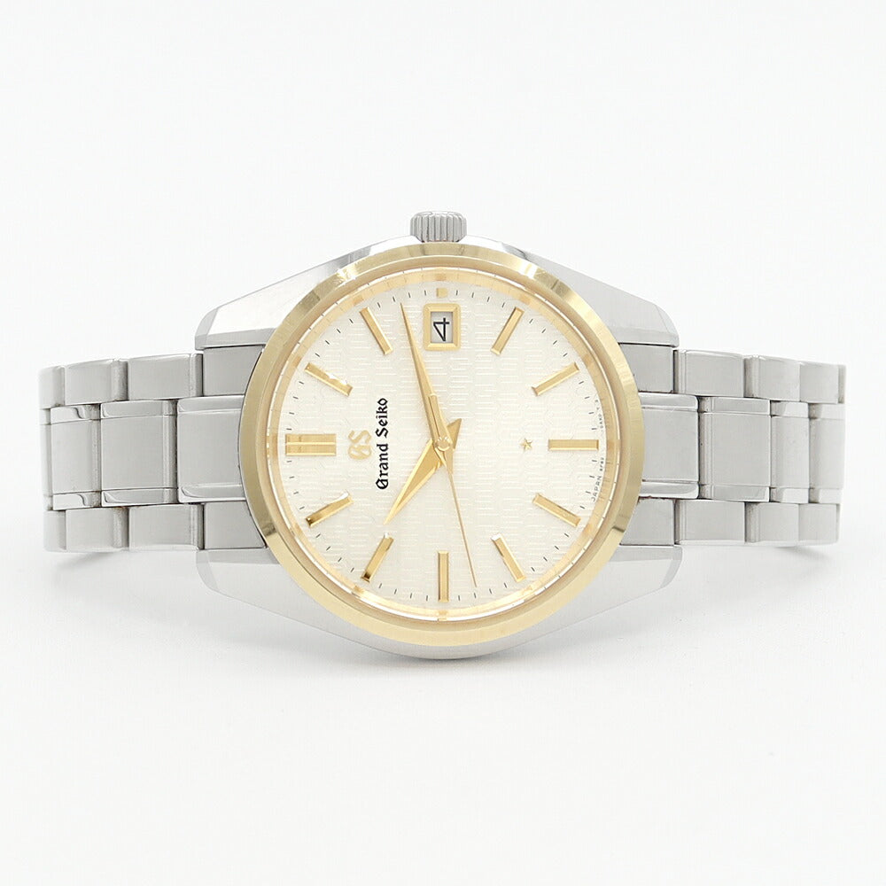 電池交換済 SEIKO セイコー グランドセイコー GS ヘリテージコレクション 9F82-0AJ0 SBGV238 キャリバー9F 25周年記念限定600本 100m防水 デイト 裏スケ シルバー YG SS ステンレス メンズ クォーツ【6ヶ月保証】【腕時計】【中古】