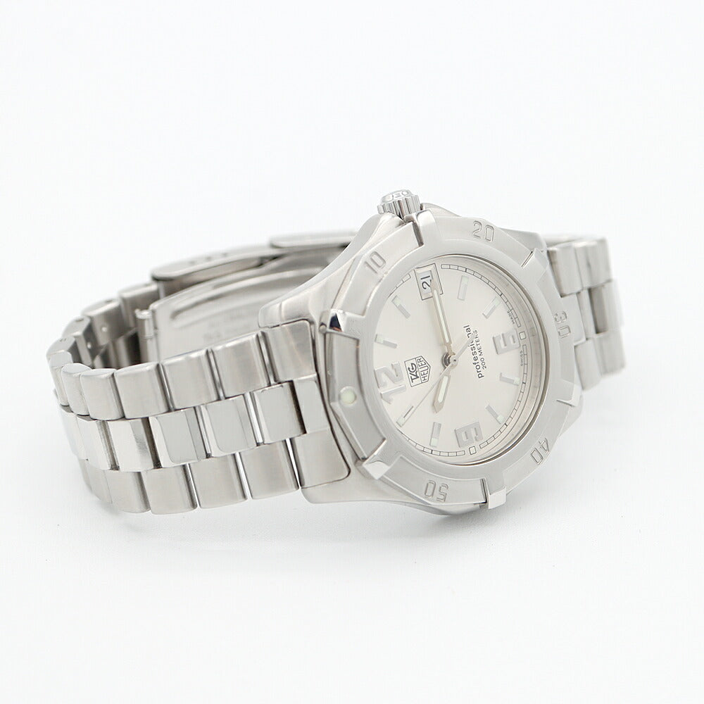 電池交換済 TAG Heuer タグホイヤー プロフェッショナル200 WN1113 デイト 200m防水 シルバー SS ステンレス メンズ クォーツ【6ヶ月保証】【腕時計】【中古】