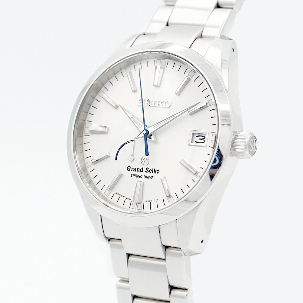 SEIKO セイコー グランドセイコー SBGA099 9R65-0BM0 スプリングドライブ パワーリザーブ デイト シルバー SS ステンレス メンズ 自動巻き【6ヶ月保証】【腕時計】【中古】