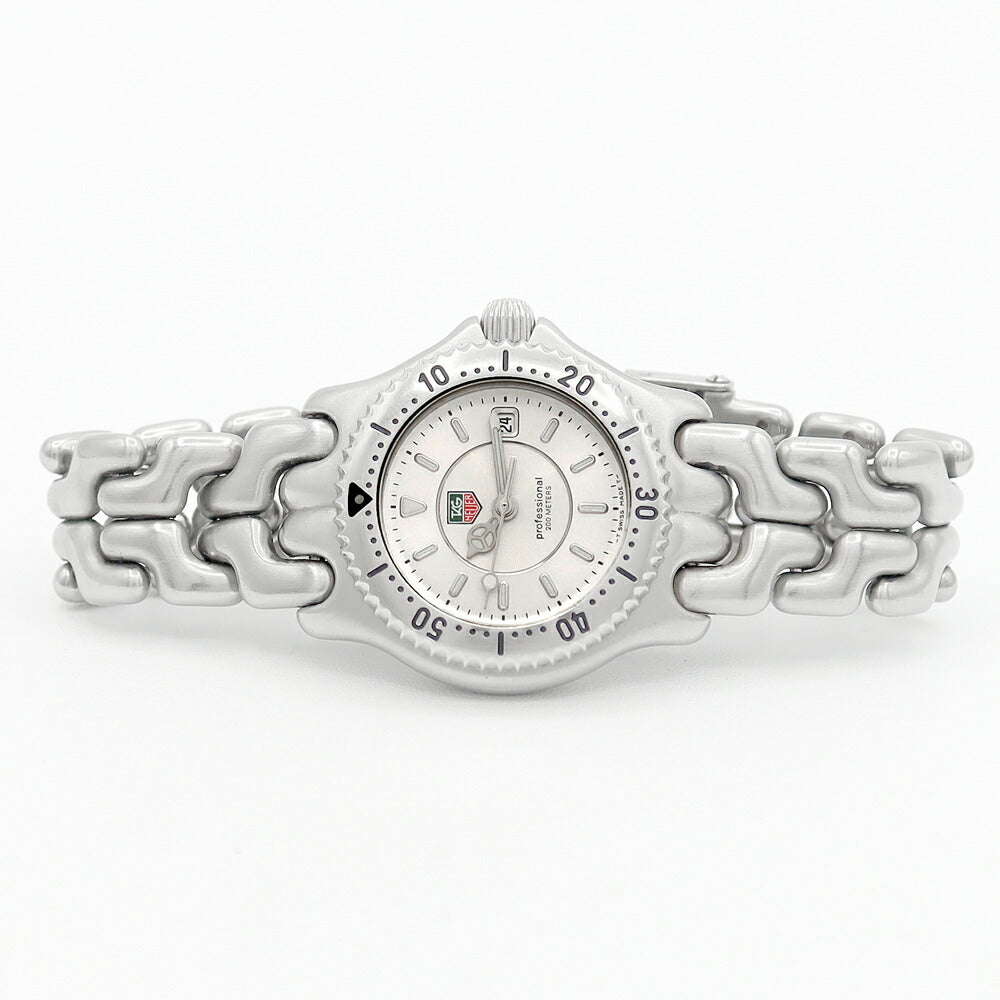 電池交換済 TAG Heuer タグホイヤー S/el セルシリーズ プロフェッショナル200 WG131B デイト 200m防水 シルバー SS ステンレス レディース クォーツ【6ヶ月保証】【腕時計】【中古】