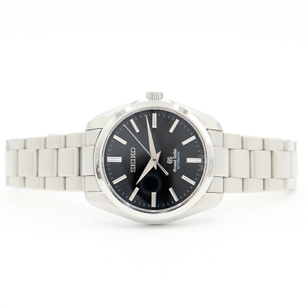 内部点検済 SEIKO セイコー GS グランドセイコー メカニカル 9S61-00B0 SBGR101 100m防水 裏スケ 黒 ブラック SS ステンレス メンズ 自動巻き【6ヶ月保証】【腕時計】【中古】