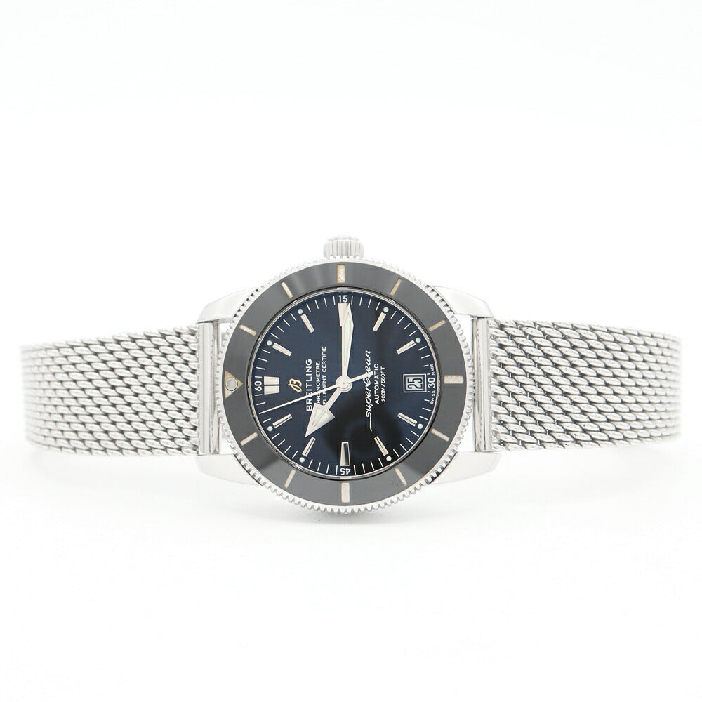 内部点検済 BREITLING ブライトリング スーパーオーシャン ヘリテージ B20 オートマチック 42 AB2010 AB2010121B1A1 デイト 200m防水 黒 ブラック SS ステンレス メンズ 自動巻き【6ヶ月保証】【腕時計】【中古】