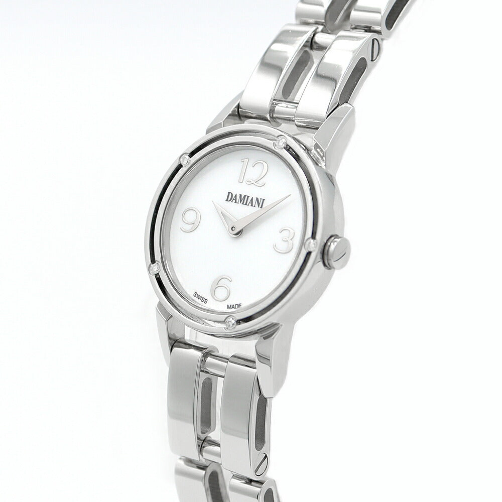 Damiani Damiani Damiani D -side DS006ACAJ Brad Pit Genuine Diamond 5P Diamond Besel White White White White White White SS Stainless Ladies Quartz