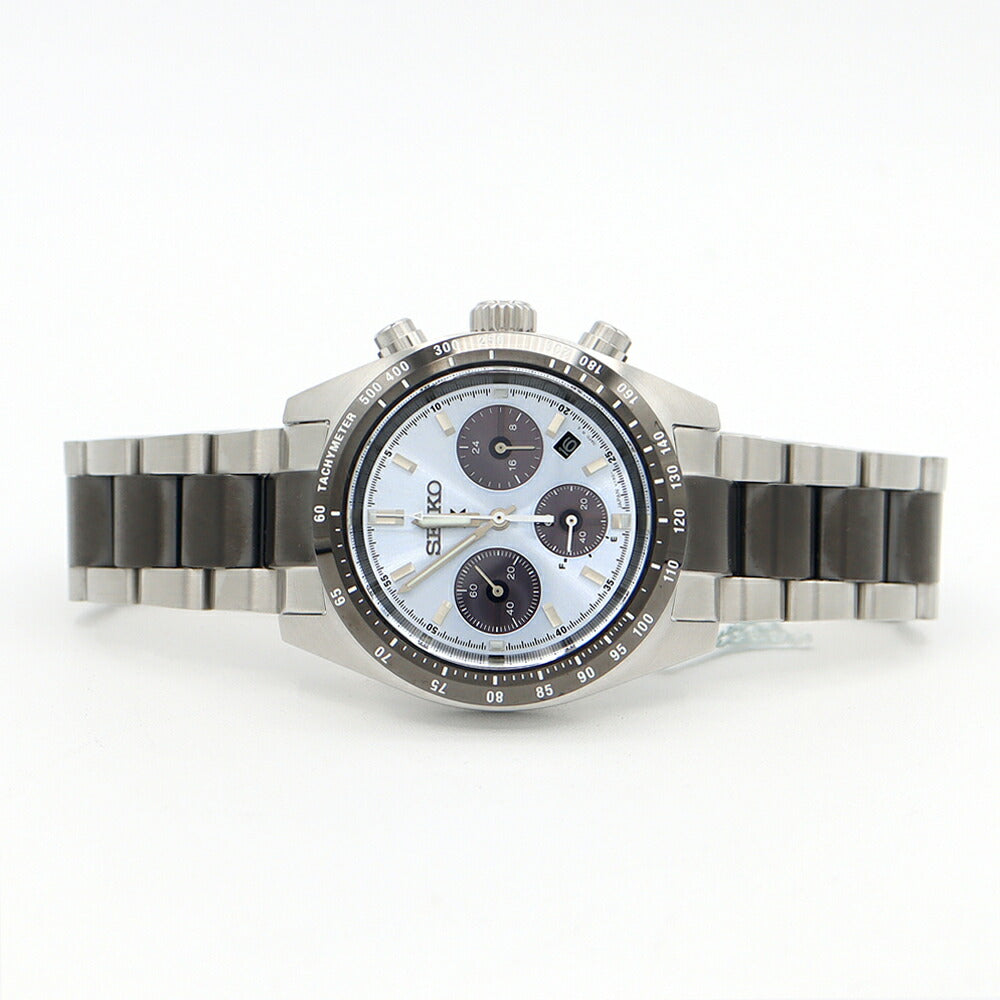 SEIKO セイコー プロスペックス スピードタイマー クロノグラフ 世界10000本限定 V192-0AG0 SBDL093 デイト 青 アイスブルー SS ステンレス メンズ ソーラー【6ヶ月保証】【腕時計】【中古】