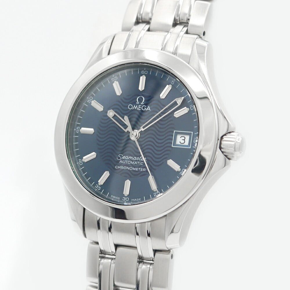 OMEGA オメガ シーマスター120m クロノメーター 2501.81 デイト 青 ブルー SS ステンレス メンズ 自動巻き【6ヶ月保証】【腕時計】【中古】