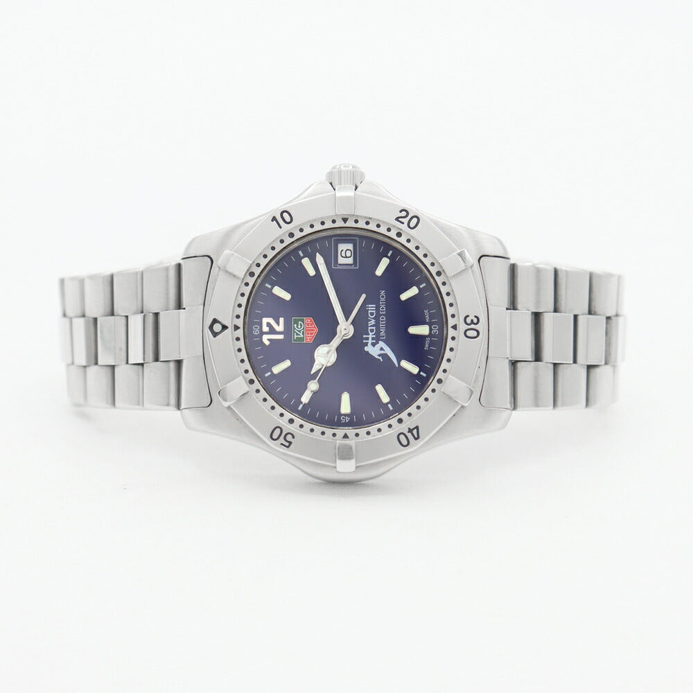 電池交換済 TAG Heuer タグホイヤー プロフェッショナル200 ハワイ600本限定 WK111F 200m防水 デイト 青 ブルー SS ステンレス メンズ クォーツ【6ヶ月保証】【腕時計】【中古】