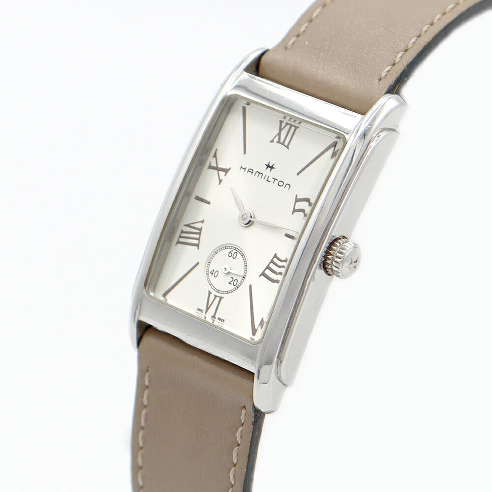 電池交換済 HAMILTON ハミルトン アメリカンクラシック アードモア H114210 H11421514 スモールセコンド シルバー SS ステンレス 純正ベルト 純正尾錠 レディース クォーツ【6ヶ月保証】【腕時計】【中古】