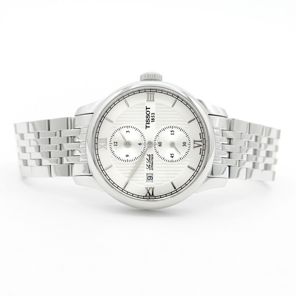 内部点検済 TISSOT ティソ Tクラシック ロックル クロノグラフ T006.428.11.038.02 デイト シルバー SS ステンレス メンズ 自動巻き【6ヶ月保証】【腕時計】【中古】