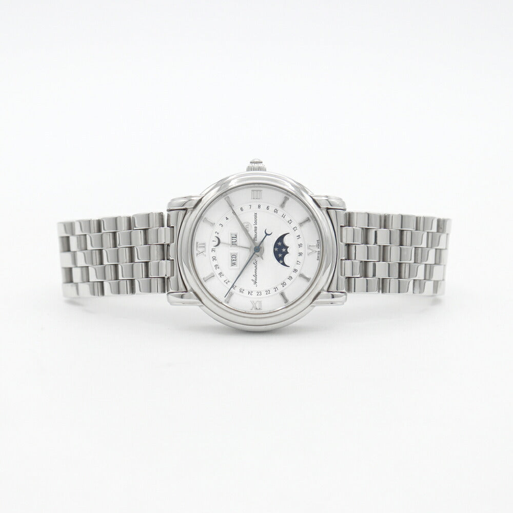 Inspector Maurice Lacroix Maurice Lacroa Masterpiece 37767 Moon Phase Triple Calendar White White White White White White White White White White White SS Stainless Men Boys Automatic Wind