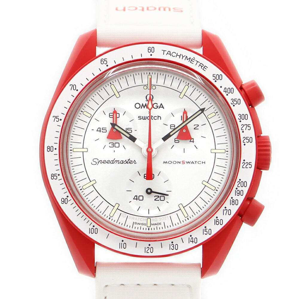 電池交換済 OMEGA X Swatch オメガ スウォッチ バイオセラミック 