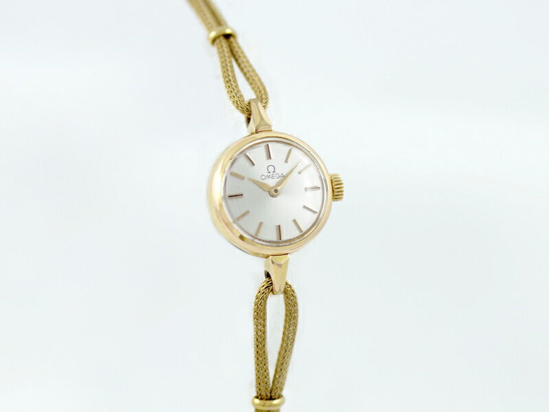 OMEGA オメガ Cal.484 17石 シルバー YG イエローゴールド SS ステンレス レディース 手巻き アンティーク ヴィンテージ【腕時計】【中古】