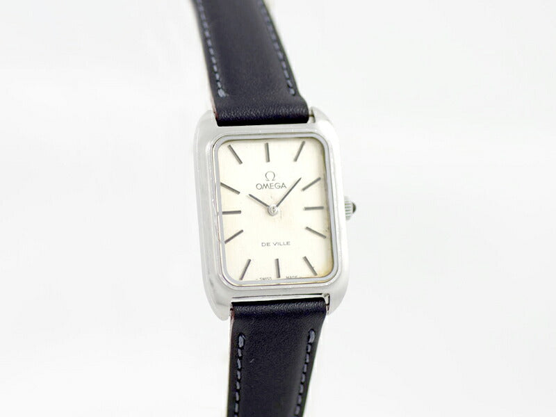 希少品 OMEGA オメガ DE VILLE デビル スクエア 511.0503 Cal.625 17石 シルバー SS ステンレス 純正尾錠 レディース 手巻き アンティーク ヴィンテージ デヴィル【腕時計】【中古】
