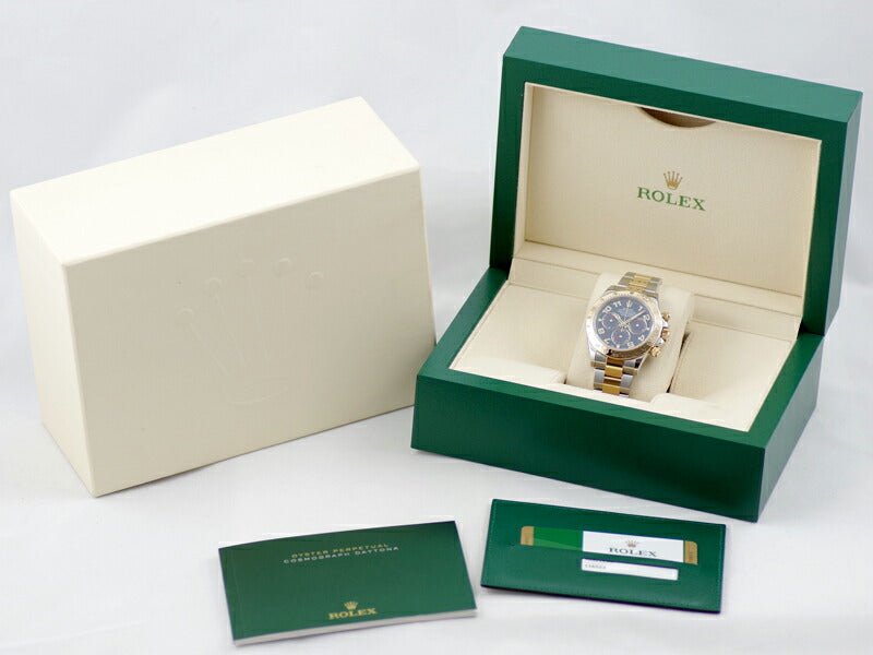 ROLEX ロレックス DAYTONA デイトナ 116523 ブルーアラビア 青 SS ステンレス K18YG イエローゴールド コンビ メンズ 自動巻き【6ヶ月保証】【腕時計】【中古】