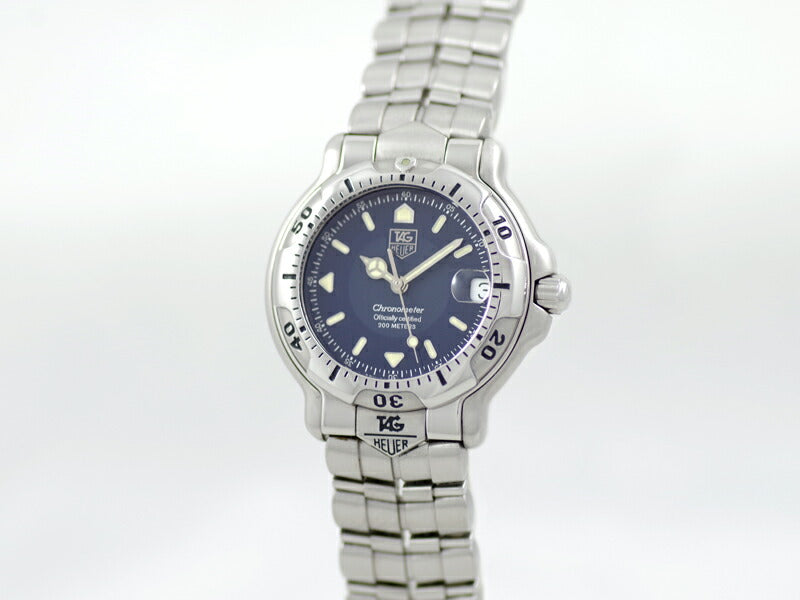 TAG HEUER Tag Hoier 6000 Series Chronometer WH5213-K1 Date 200m Waterproof Navy Navy SS Stainless Men Automatic Wind