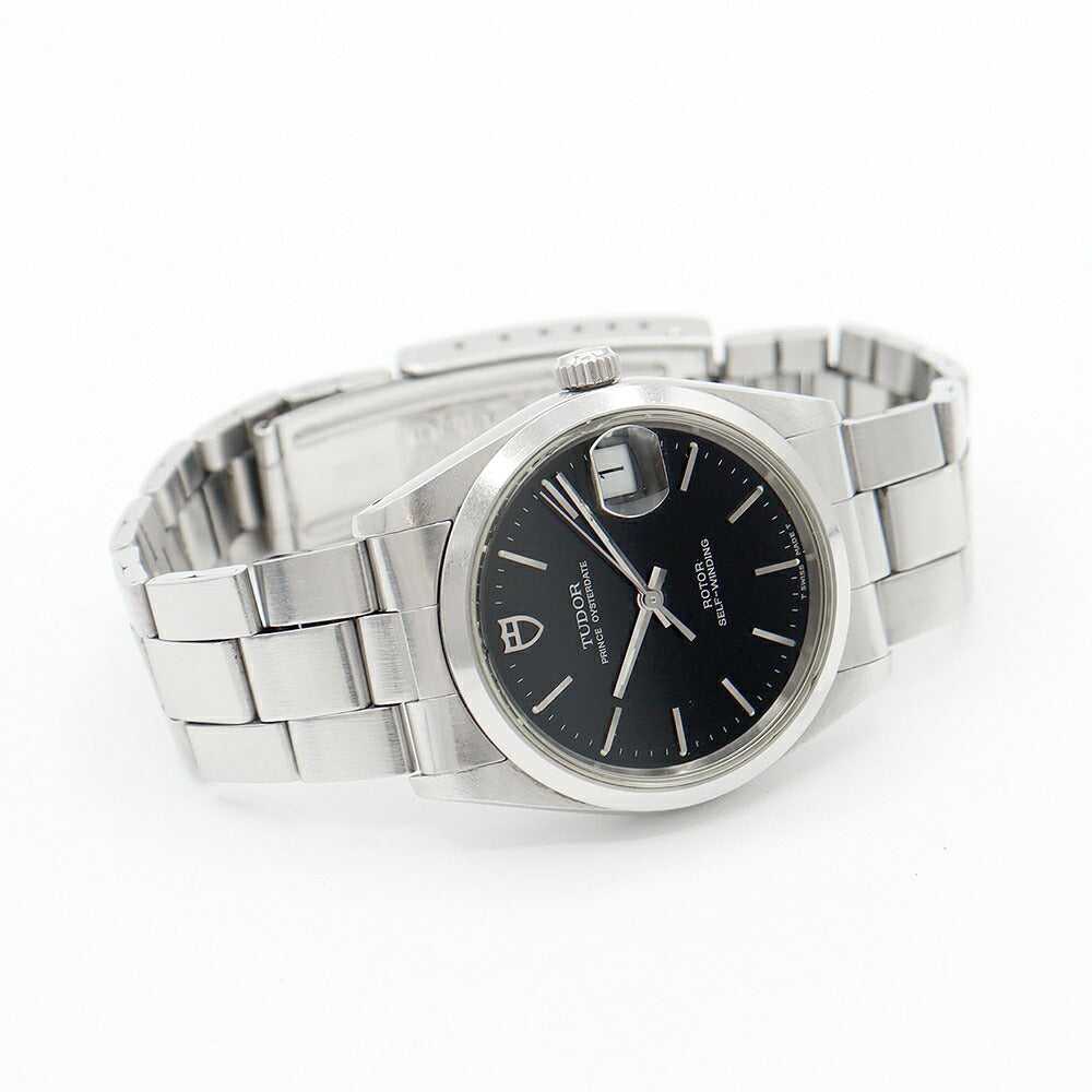 TUDOR チュードル チューダー プリンス オイスター デイト 74000N B番 巻きブレス 黒 ブラック SS ステンレス メンズ レディース ユニセックス 自動巻き【6ヶ月保証】【腕時計】【中古】