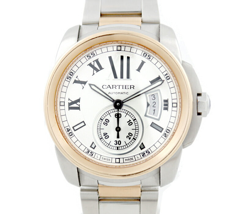 Cartier [3年保証] カルティエ メンズ カリブルドゥカルティエ W7100036 K18PG ピンクゴールド ステンレス 自動巻き 腕時計 腕時計  送料無料