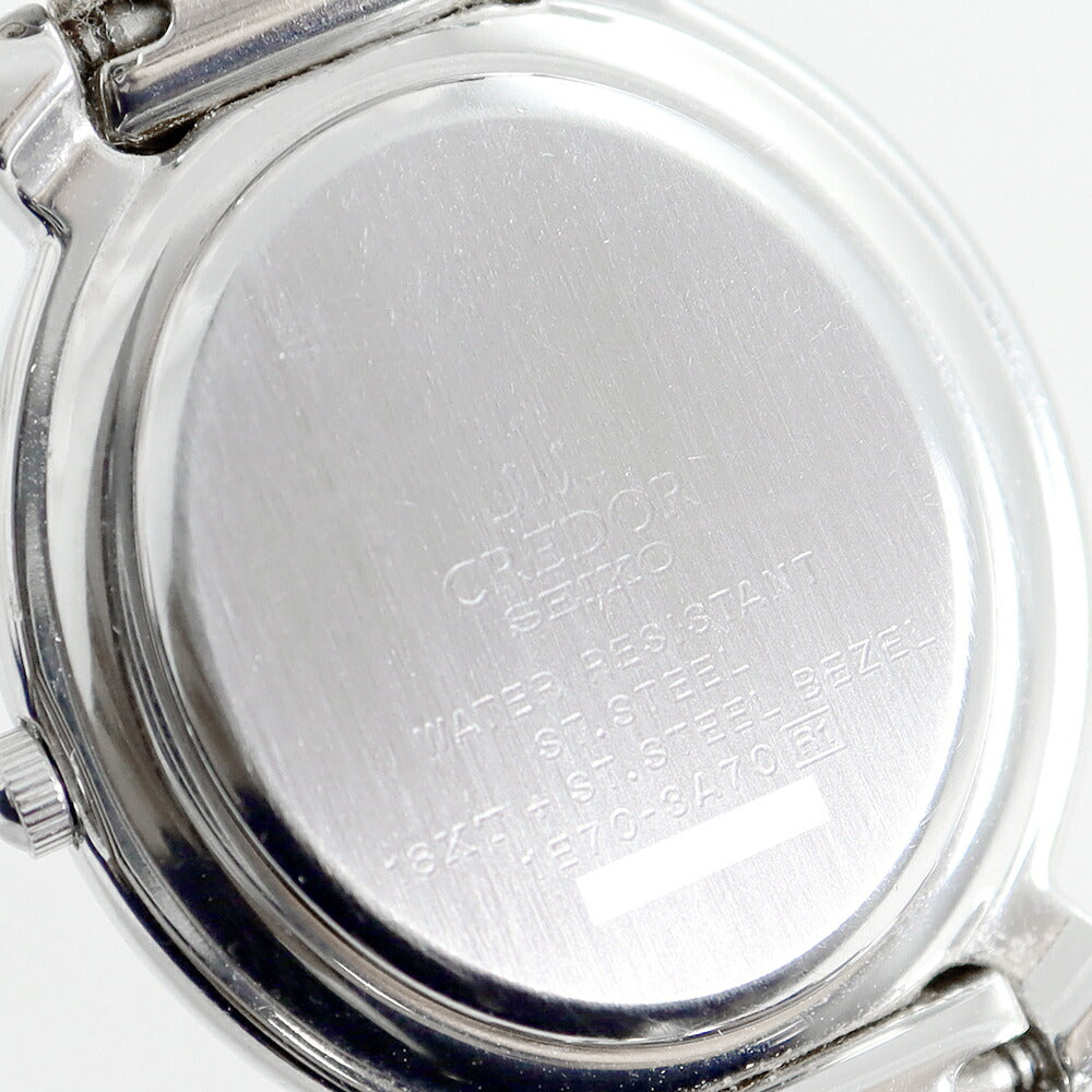 電池交換済 SEIKO セイコー クレドール サイドダイヤ 1E70-3A70 ダイヤベゼル ダイヤモンド 純正ダイヤ ホワイト 白 K18YG イエローゴールド SS ステンレス コンビ レディース クォーツ 【6ヶ月保証】【腕時計】【中古】