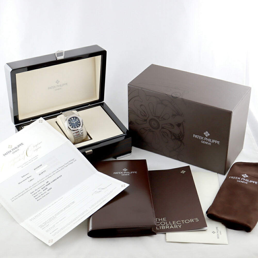 ほぼ新品 国内正規2020年購入 PATEK PHILIPPE パテック フィリップ ノーチラス 5711/1A-010 Cal.26-330SC ハック機能付 ブルーグラデーション SS ステンレス メンズ 自動巻き 5711【6ヶ月保証】【腕時計】【中古】