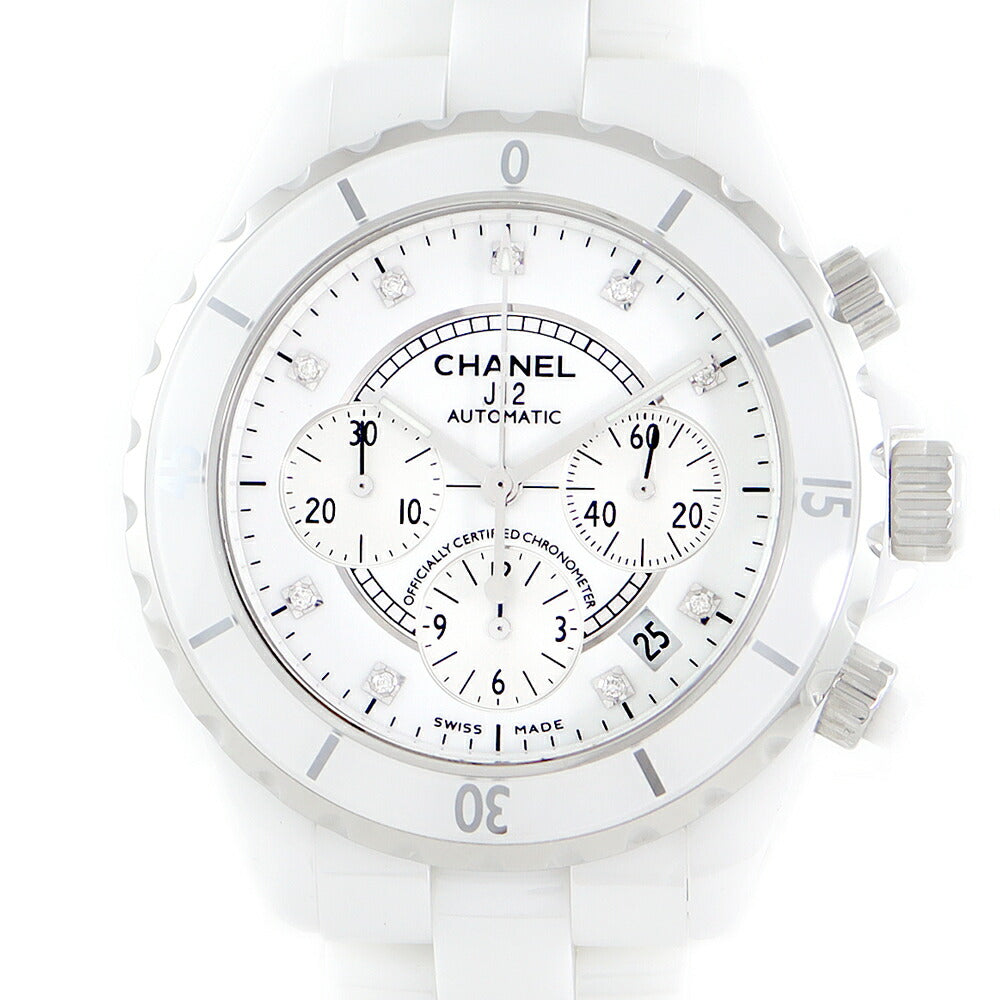 内部点検済 CHANEL シャネル J12 41mm H2009 クロノグラフ 9P ...