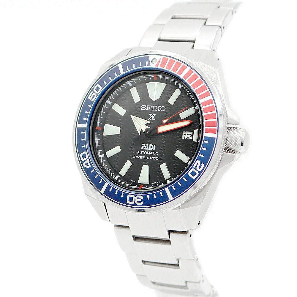 内部点検済 SEIKO セイコー プロスペックス ダイバーズ スキューバ PADI スペシャルモデル 4R35-01X0 SBDY011 デイト 200m防水 黒 ブラック SS ステンレス メンズ 自動巻き【6ヶ月保証】【腕時計】【中古】