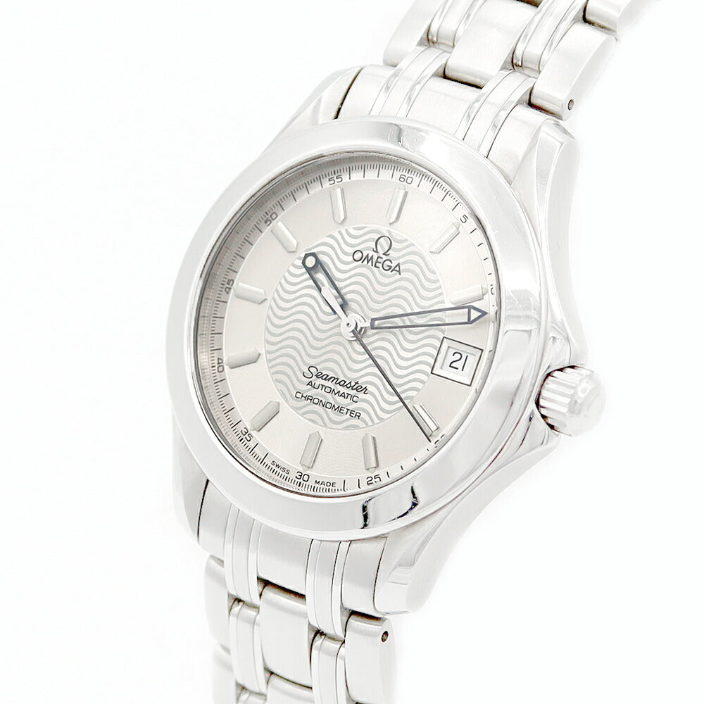 内部点検済 OMEGA オメガ シーマスター120 2501.31 120m防水 デイト シルバー SS ステンレス メンズ 自動巻き【6ヶ月保証】【腕時計】【中古】
