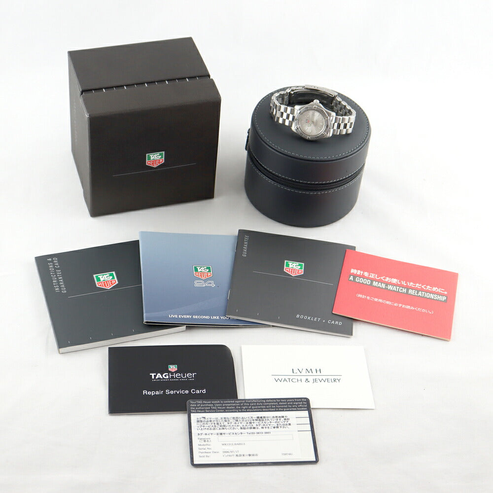電池交換済 TAG Heuer タグホイヤー 2000シリーズ プロフェッショナル WK1312 BA0313 200m防水 シルバー SS ステンレス レディース クォーツ【6ヶ月保証】【腕時計】【中古】