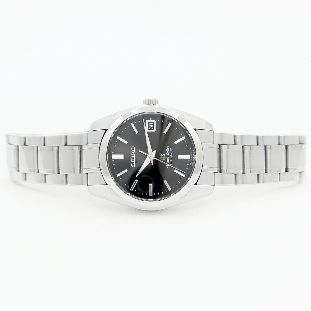 内部点検済 SEIKO セイコー グランドセイコー GS メカニカル SBGR023 9S55-0010 100m防水 デイト 黒 ブラック SS ステンレス メンズ 自動巻き【6ヶ月保証】【腕時計】【中古】