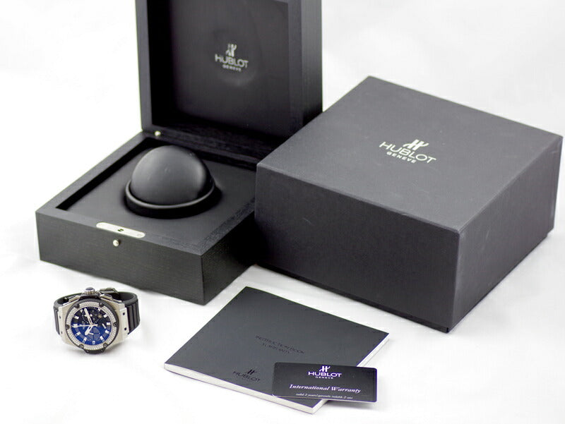 内部点検済 HUBLOT ウブロ キングパワー 純正ダイヤベゼル ジルコニウム クロノグラフ スプリットセコンド パワーリザーブ 709.ZX.1770.RX.114 黒 ブラック カーボン 文字盤 チタン 純正ベルト 純正尾錠 メンズ 自動巻き ビッグバン【6ヶ月保証】【腕時計】【中古】