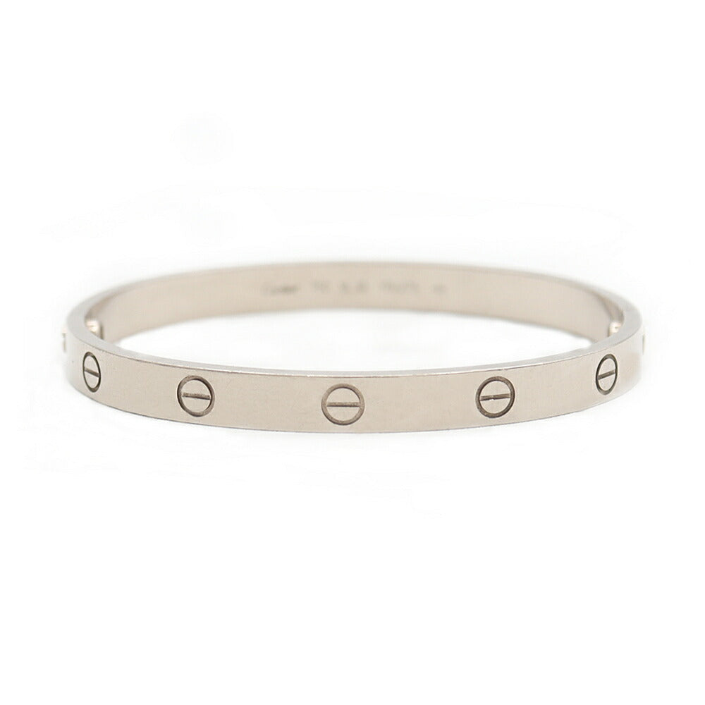 Cartier Love Bracelet B6035418 #18 K18WG White Gold Bracelet Men's Women's Unisex Unisex [Jewelry] [Used]