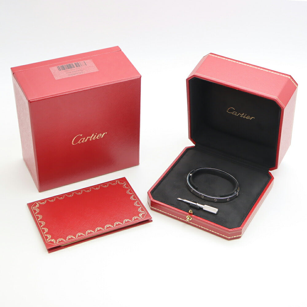 Cartier Love Bracelet B6035418 #18 K18WG White Gold Bracelet Men's Women's Unisex Unisex [Jewelry] [Used]
