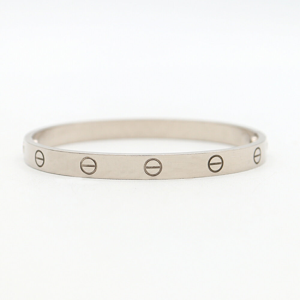 Cartier Love Bracelet B6035418 #18 K18WG White Gold Bracelet Men's Women's Unisex Unisex [Jewelry] [Used]